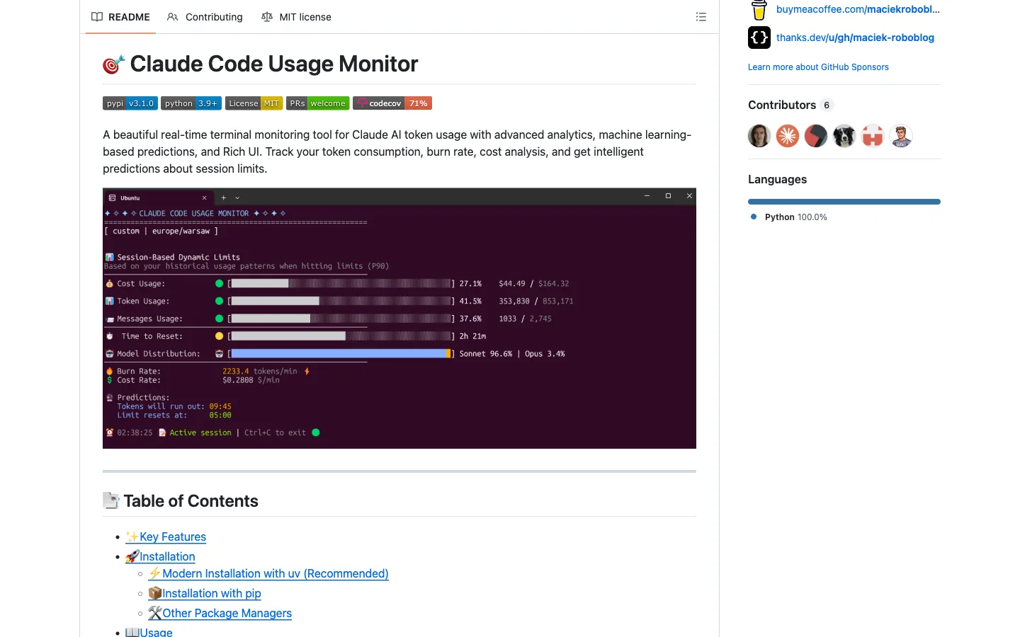 claude code usage monitor usage monitoring for ai management