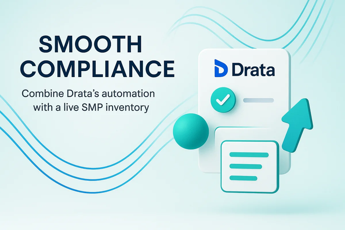automated compliance management with drata and a saas platform enhances efficiency and ensures accurate tool inventory.