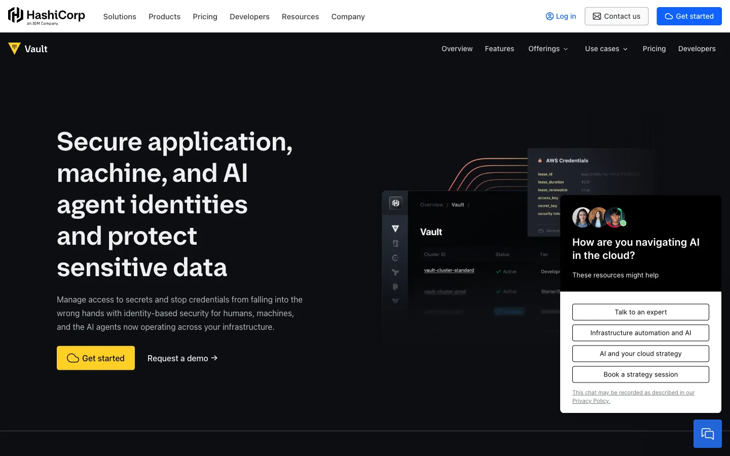 hashicorp vault ai api key and credential management