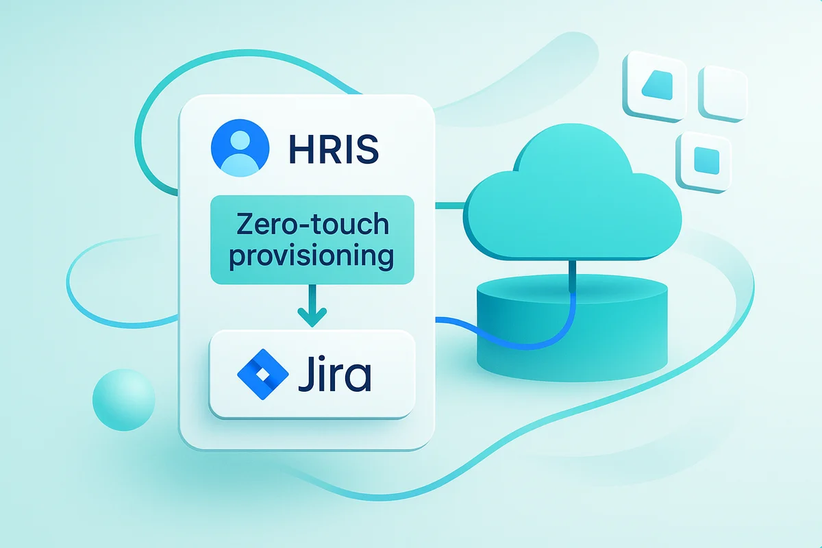 visual representation of a saas platform automating onboarding processes, streamlining app access for new hires.