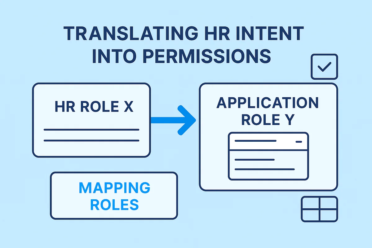 illustration depicting seamless role transitions with precise, timestamped permission updates in an organizational system.