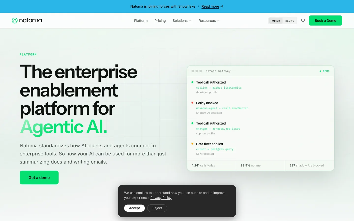 natoma autonomous ai agent management for ai management
