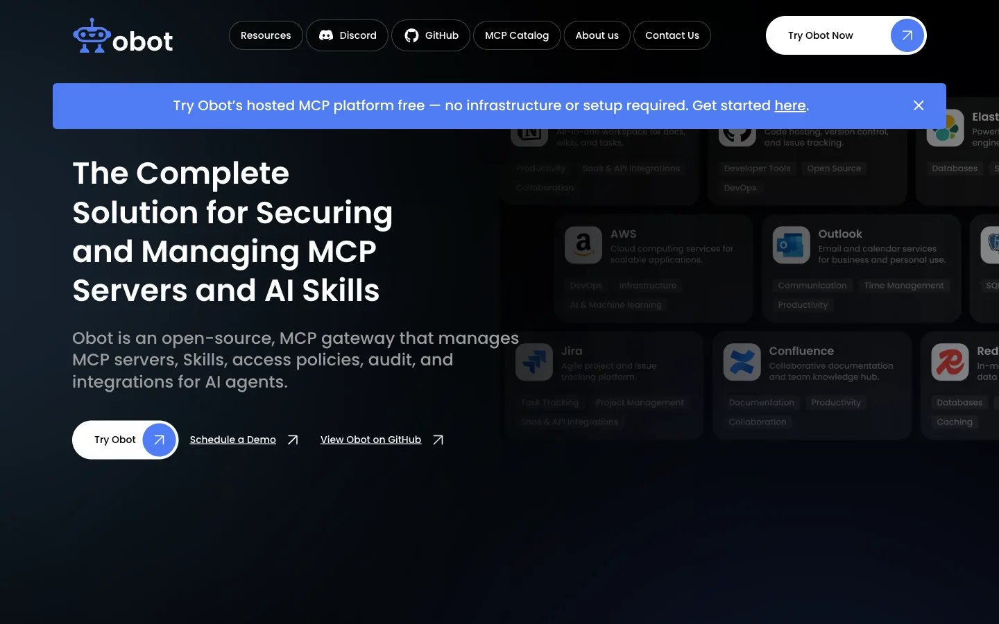 obot ai mcp server visibility for ai management