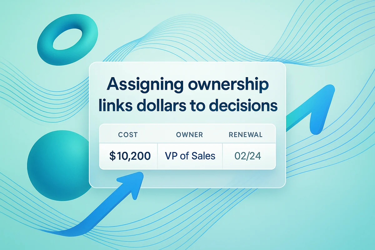 a chart illustrating the process of assigning cost ownership to specific executives to enhance budget accountability.
