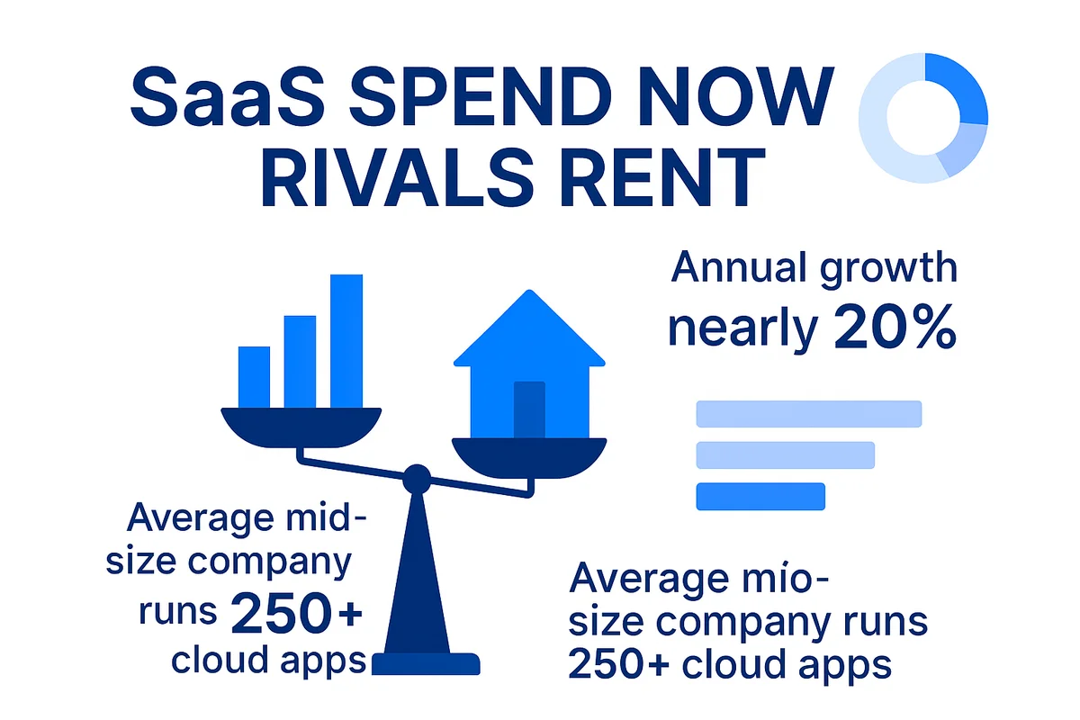visual representation of saas ownership challenges, highlighting risk vs. value in subscription management for companies.