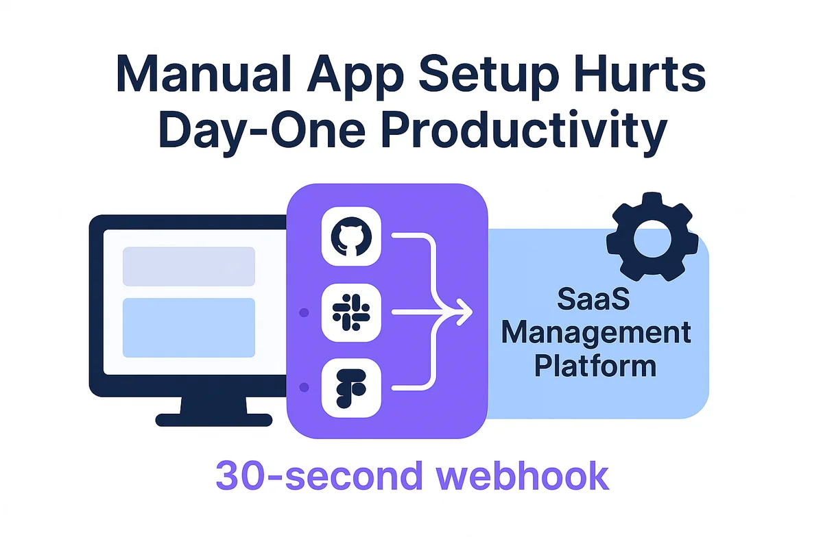 new hires experience streamlined onboarding with automated app setup, minimizing idle time and boosting productivity from day one.