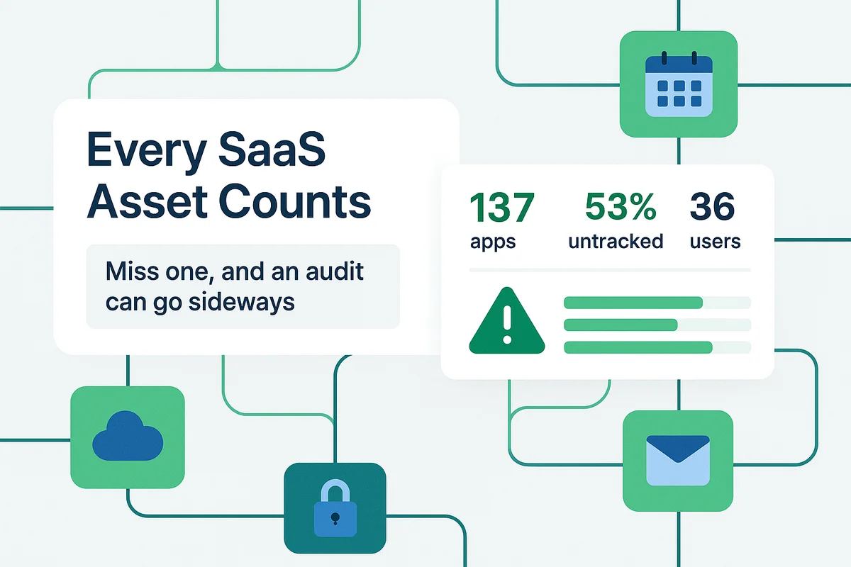 dashboard displaying various saas applications, highlighting the importance of centralized management and tracking for security teams.