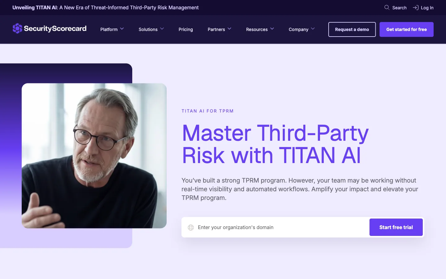 securityscorecard outside-in ai vendor ratings with titan watch