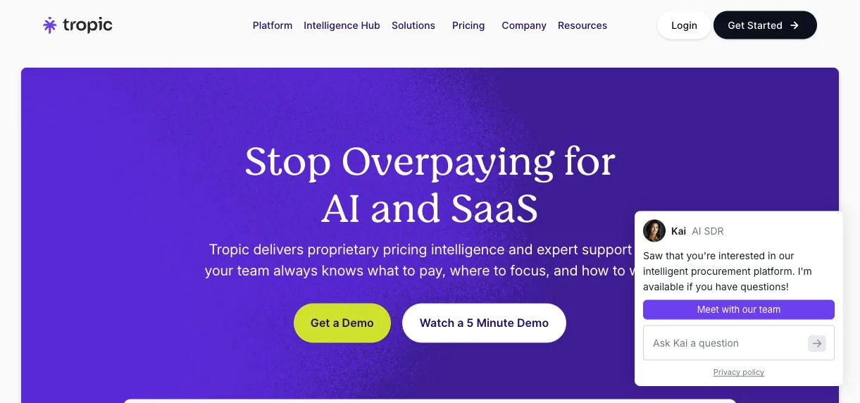 tropic cursor contract management for ai management