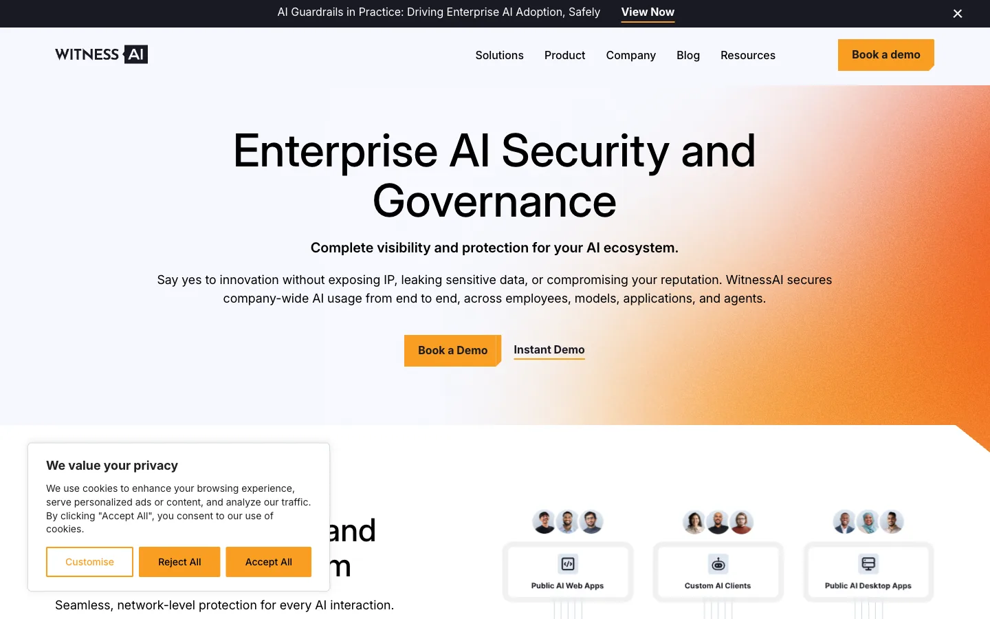 witnessai network-layer ai governance with observe-protect-control architecture