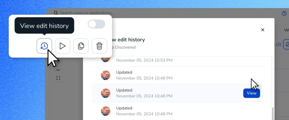 Restore history1