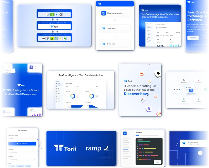 Torii product screenshots