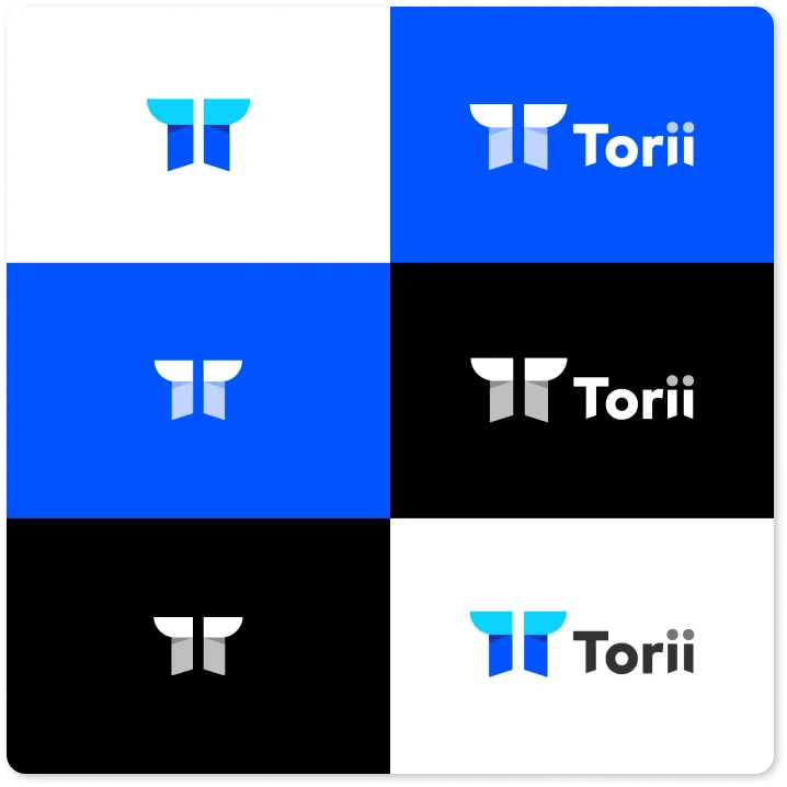 Torii logo color treatments