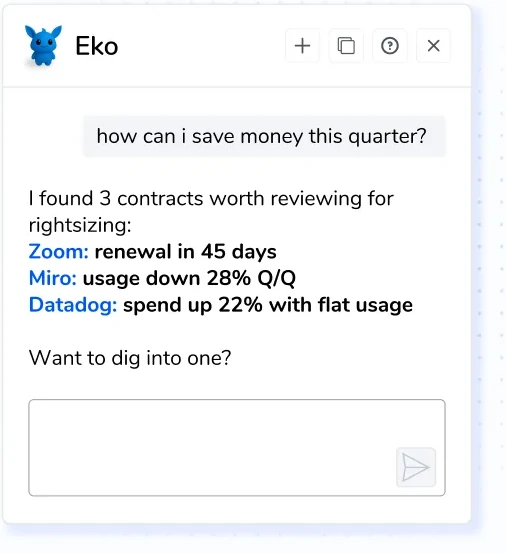 Eko surfacing contract savings