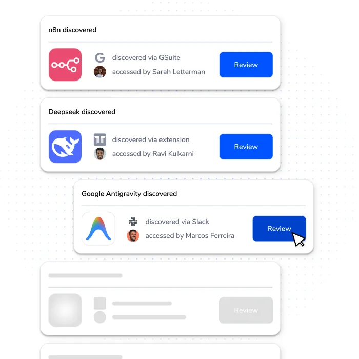 Discover shadow apps at the browser