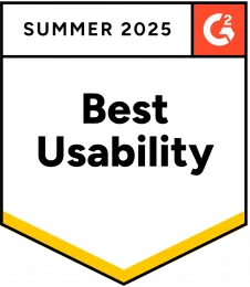G2 Best Usability, Summer 2025