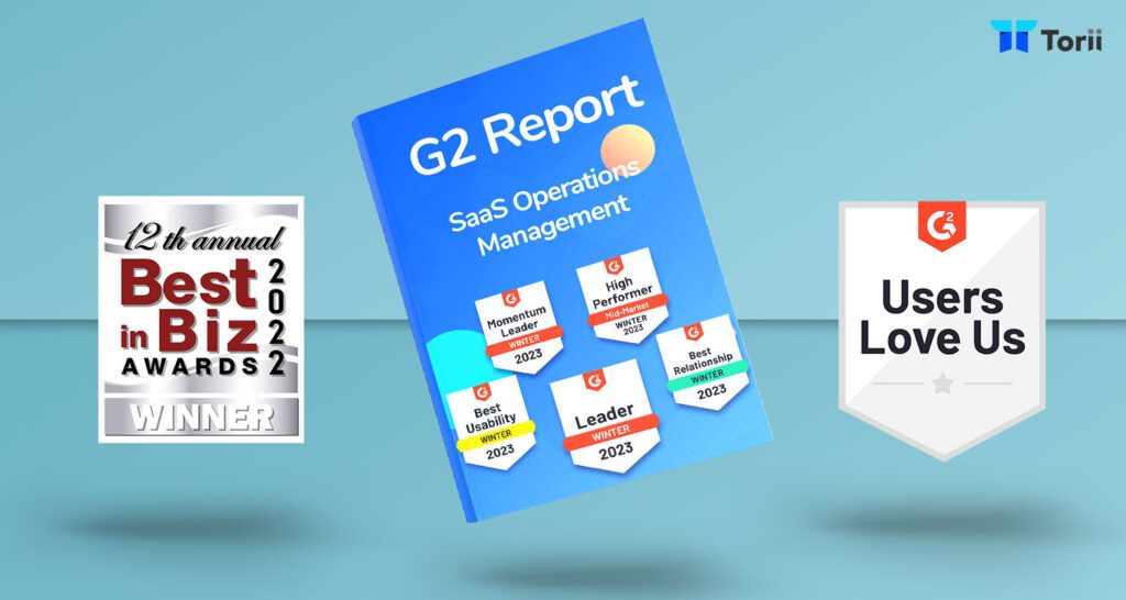 Torii SaaS Management Wins Top G2 Rating and Best in Biz Award for Customer Success