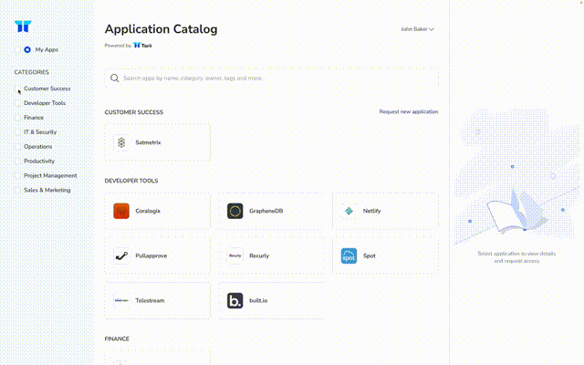Application Catalog Torii - Categories