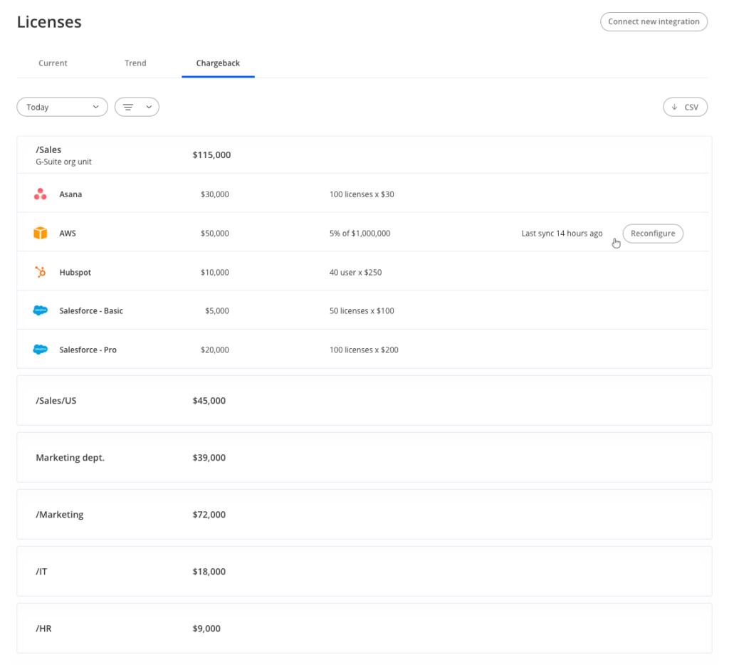 IT Chargeback Report