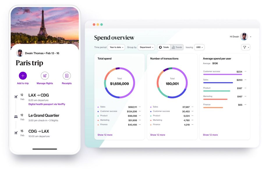 Navan Spend Management Software Screenshot