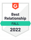 G2 Best Relationship Fall 2022 - Torii